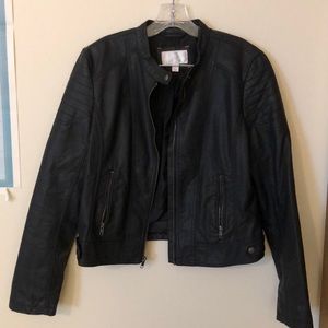 Faux leather jacket